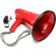 Красный ручной мегафон РМ-20СЗА съёмный АКБ, запись 230 сек, 20 Вт, сирена.