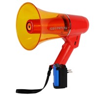 Мегафон РМ-16СЗП съёмный АКБ, запись 240 сек, MP3, USB, Bluetooth, mSD, сирена.