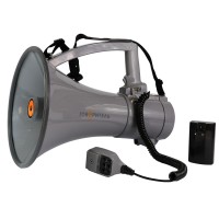 Мегафон РМ-35СЗ съёмный АКБ, запись 240 сек, до 120 Вт, MP3, USB, SD, Bluetooth, сирена.